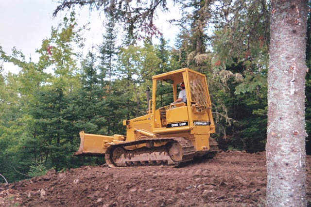Loader in the gravel pit